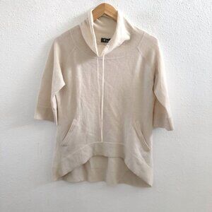 IBEX 3/4 Sleeves Lambswool/ Cashmere Blend Cowl Neck Sweater Medium Size